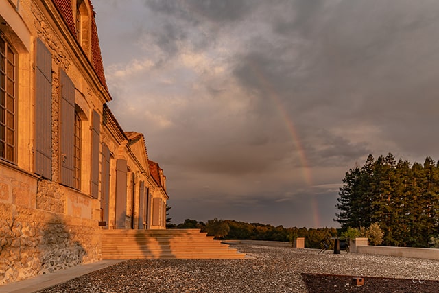 Coucher de soleil sur Prieuré Marquet